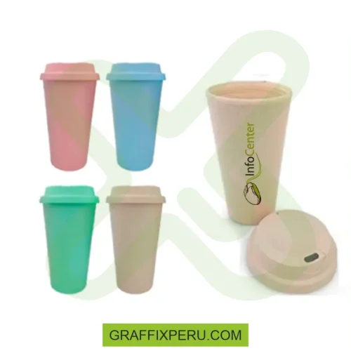 MUG CAFETERO FIBRA DE TRIGO 450ml - Foto 2