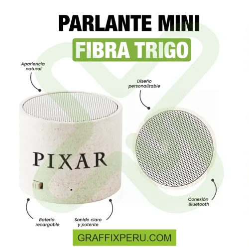 PARLANTE MINI MODELO FIBRA TRIGO - Foto 3
