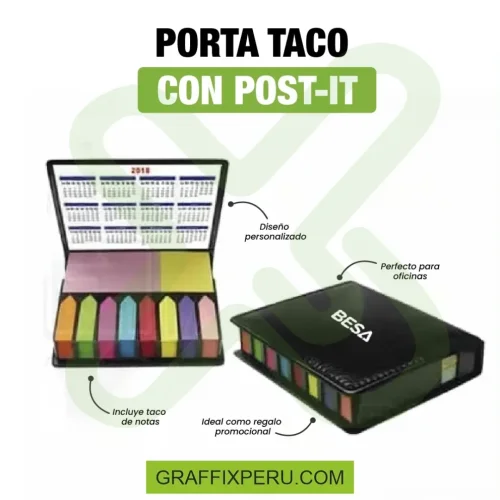PORTA TACO CON POST IT 1 - Foto 2