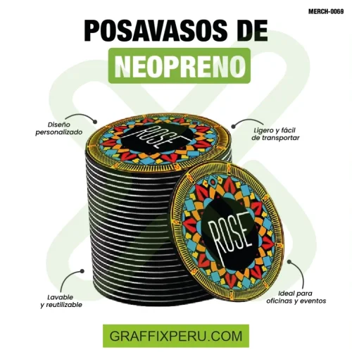 posavasos de neopreno redondo - Foto 3