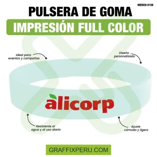 pulsera de goma impresión full color - Foto 2