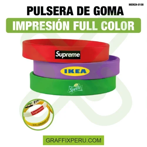 pulsera de goma impresión full color - Foto 1