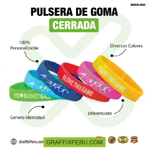pulsera de goma impresión a un color - Foto 6