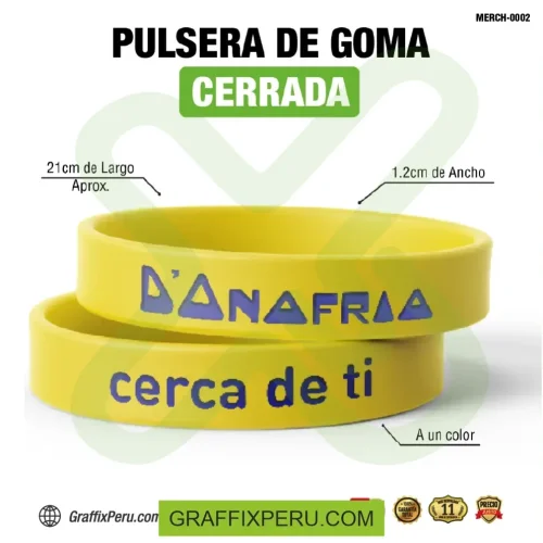 pulsera de goma impresión a un color - Foto 5