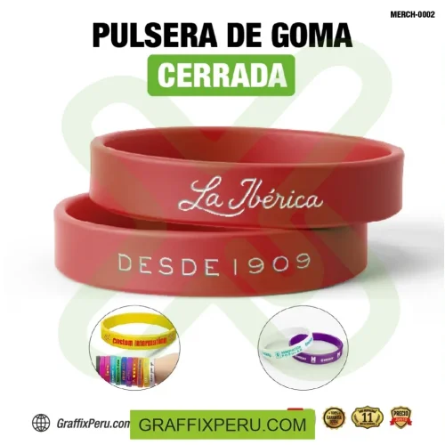 pulsera de goma impresión a un color - Foto 2