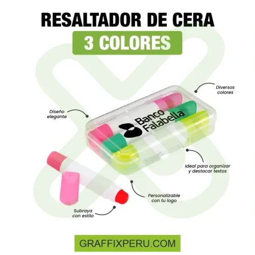 RESALTADOR DE CERA 3 COLORES - Foto 3