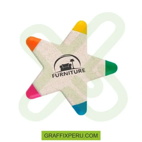 RESALTADOR ESTRELLA DE FIBRA DE TRIGO - Foto 2