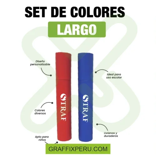 SET DE COLORES LARGO C/TAJADOR - Foto 2