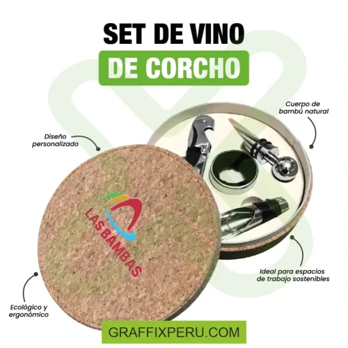set de vino ecologico con logo - Foto 5