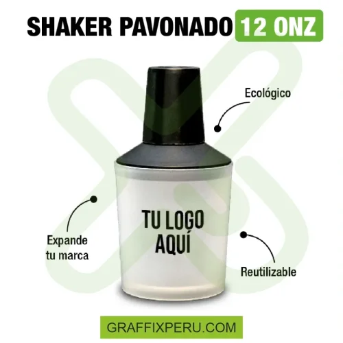 shaker pavonado 12onz (kero largo 12onz con tapa shaker) - Foto 6