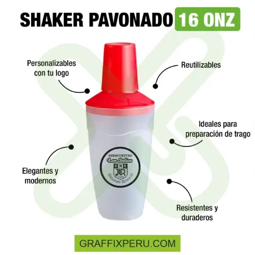 shaker pavonado 16onz (tropical con tapa shaker) - Foto 3