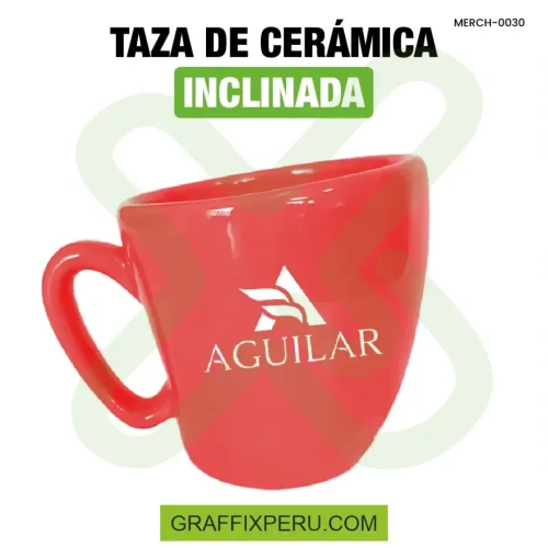 taza ceramica inclinada - Foto 1