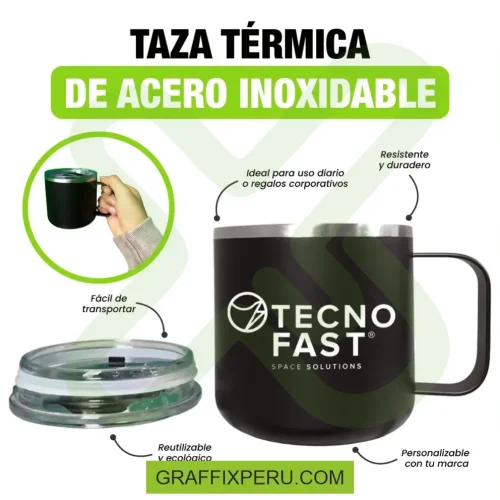 TAZA TÉRMICA DE ACERO INOXIDABLE - Foto 2