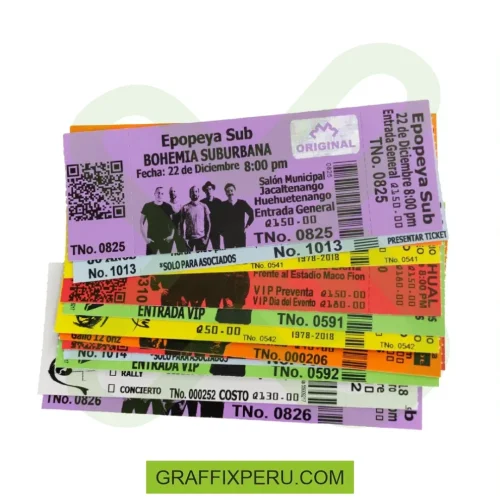 TICKET CON HOLOGRABA O SELLO DE SEGURIDAD - Foto 2