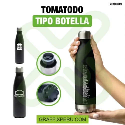 tomatodo metalico tipo botella 350ml - Foto 1