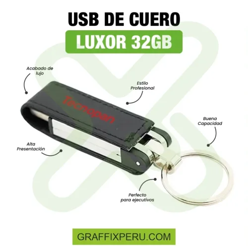 USB DE CUERO LUXOR 32 GB - Foto 3
