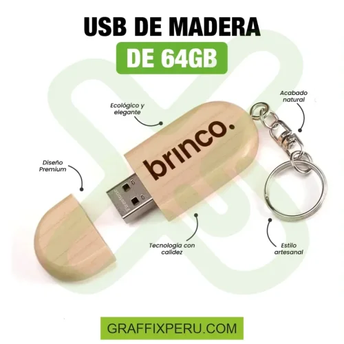 USB DE MADERA DE 64 GB - Foto 3