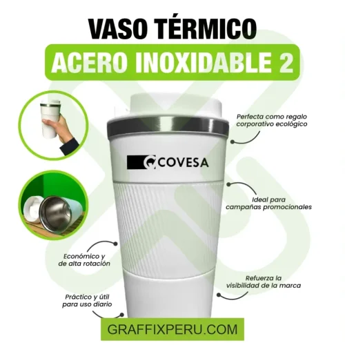 VASO TÉRMICO DE ACERO INOXIDABLE 2 - Foto 2
