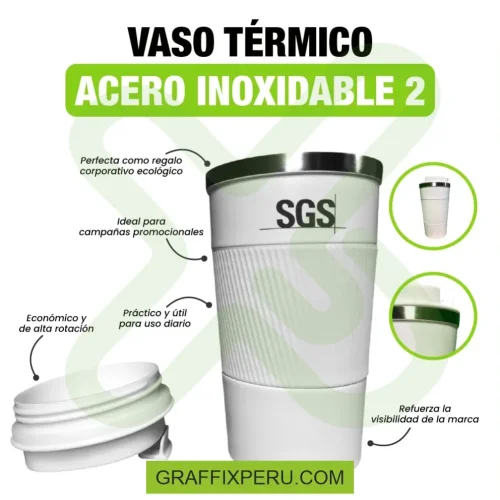VASO TÉRMICO DE ACERO INOXIDABLE 2 - Foto 1