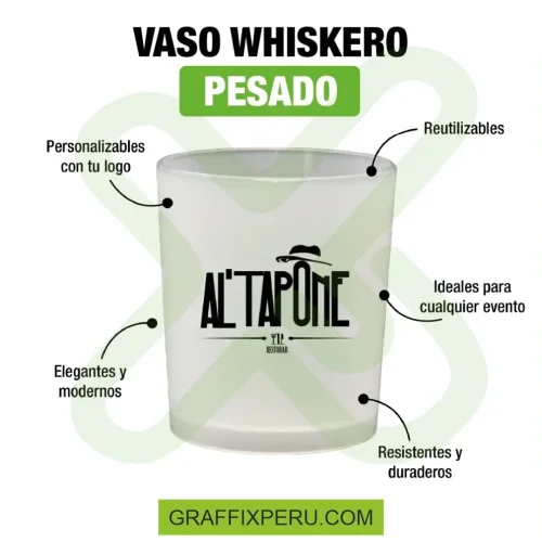 vaso whiskero pesado 13onz - Foto 3