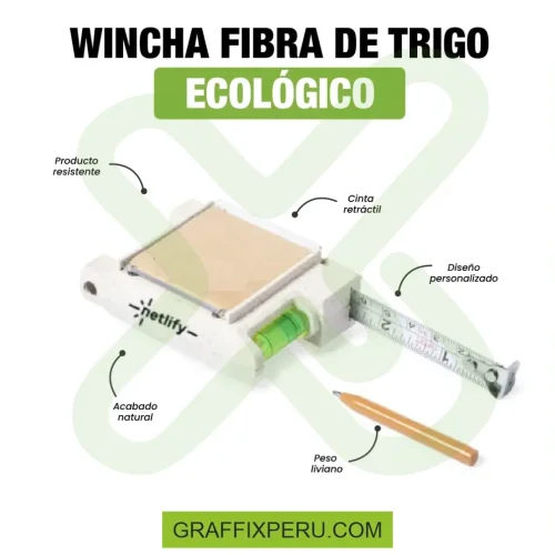 WINCHA ECOLOGICA FIBRA DE TRIGO - Foto 1