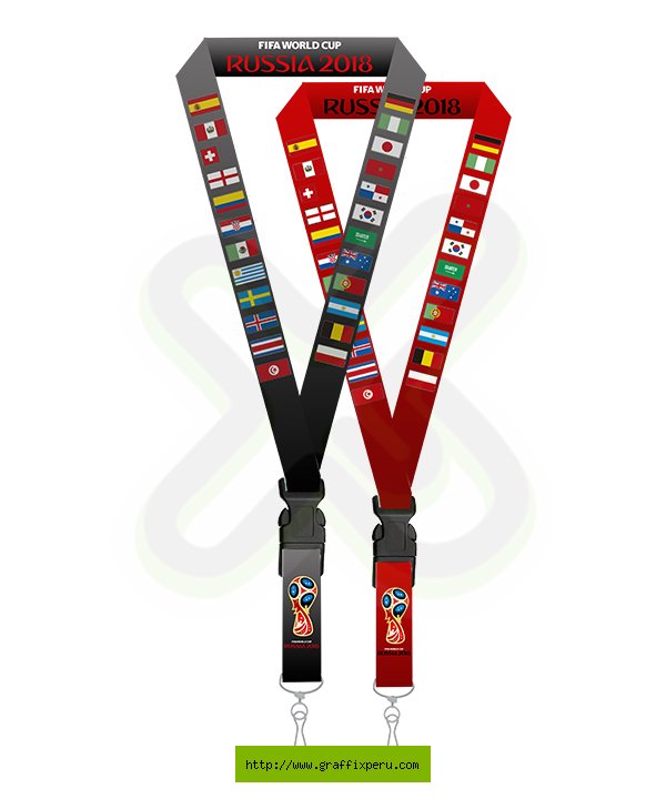 LANYARD PUBLICITARIOS RUSIA 2018