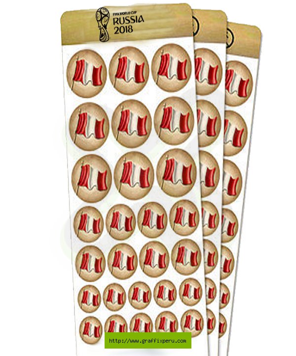 SET DE STICKERS RUSIA 2018