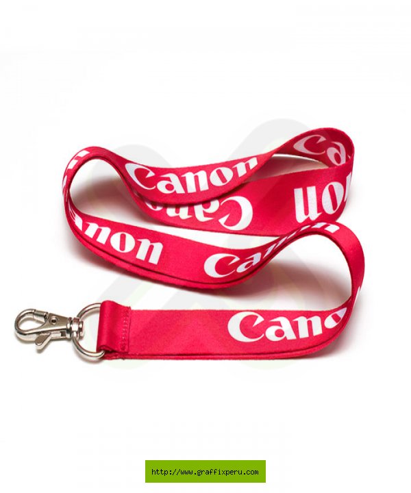 Cinta lanyard personalizada, estriada