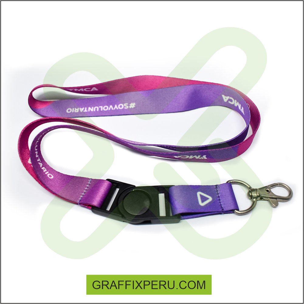 LANYARD CON ARNÉS METÁLICO  Y TIP TOP NACIONAL
