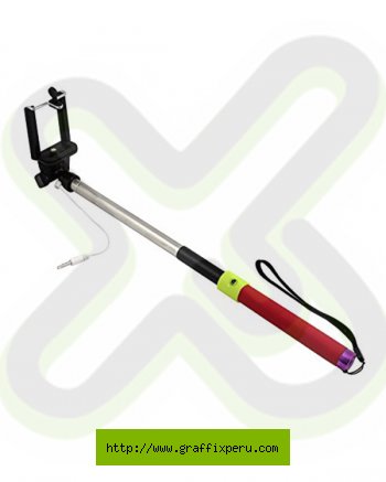 SELFIE MONOPOD PUBLICITARIO COLOR ROJO