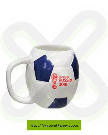 TAZA TIPO PELOTA RUSIA 2018