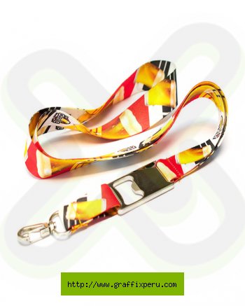 llavero lanyard destapador