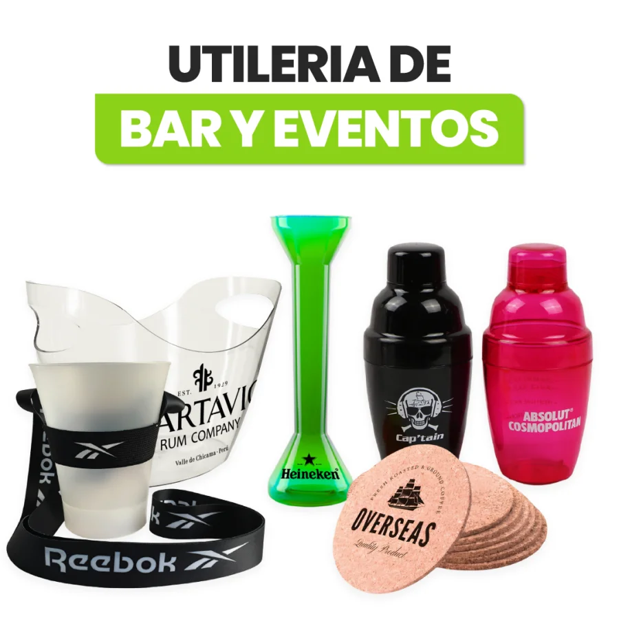 Subcategoría UTILERIA DE BAR Y EVENTOS